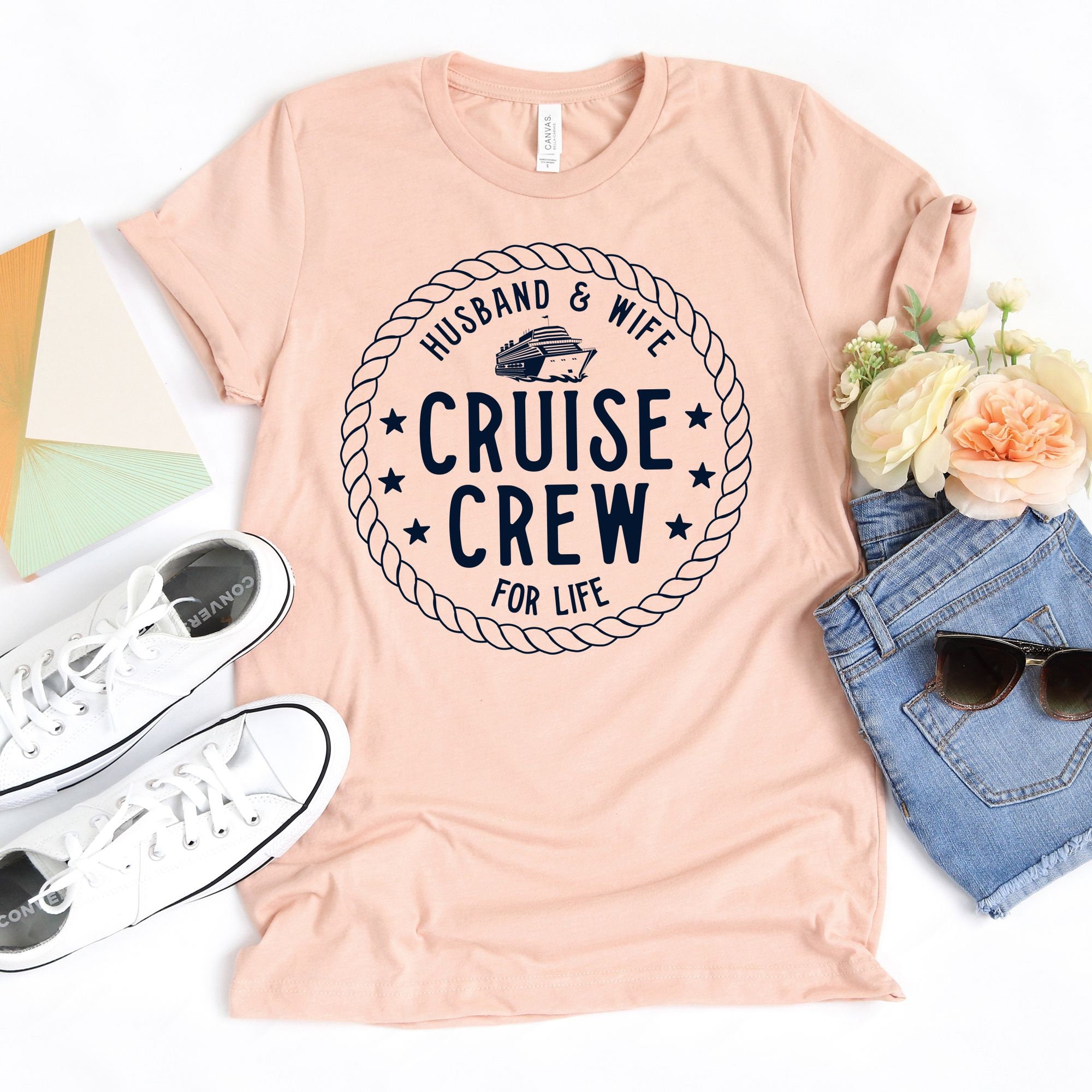 Husband & Wife Cruise Crew For Life T-Shirt / Cruise Partners | Etsy