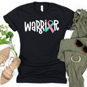 Thyroid Cancer Warrior Gift / Thyroid Cancer Tee / Cancer Support Gift / Thyroid Survivor Tee / Cancer Ribbon Shirt / Thyroid Awareness