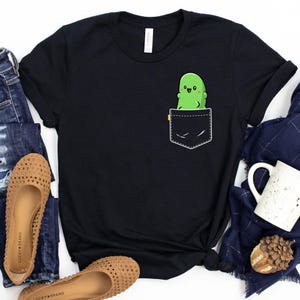 Pocket Pickle T-Shirt / Pickle Shirt / Pocket Pickle / Pickle TShirt / Cucumber Shirt / Vegetable Shirt / Gift For Him / Gift For Her