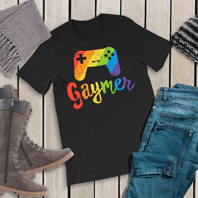 Gaymer Shirt Gaymer Shirt Gaymer Dad Lesbian Gamer Gay Gamer Funny Gamer Shirt Funny LGBT Gamer Gift Gaymer Tshirt Gay Pride Gay Pride image 1