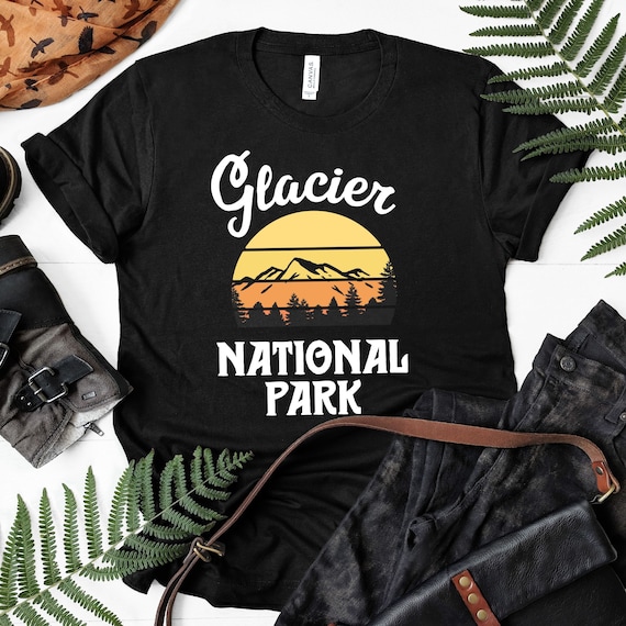 Glacier National Park T-shirt / Retro Tee / Vintage Shirt / Glacier Shirt /  National Park Tee / Adventure Awaits / Glacier Souvenir 