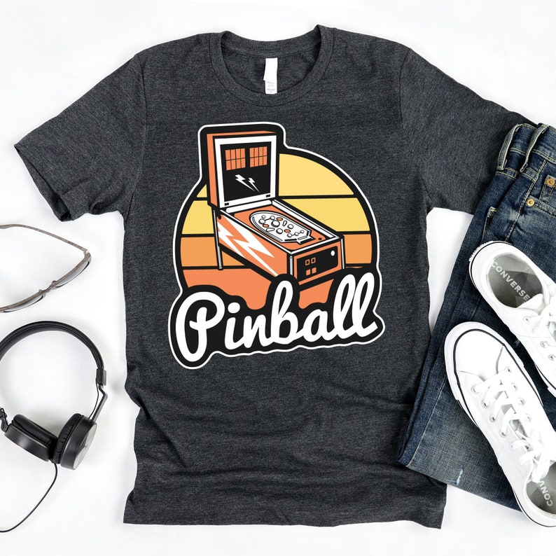 Pinball TShirt / Retro Game Shirt / Vintage Pinball / Pinball Etsy
