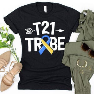 T21 Tribe T-Shirt / T21 Tribe / Down Syndrome Shirt / Extra Chromosome / DS Awareness Shirt / Down Syndrome TShirt / No One Fights Alone