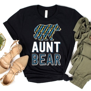 Aunt Bear T-Shirt / Aunt Bear / Down Syndrome Shirt / 21 Chromosomes / Funny Down Syndrome / Sped Teacher Shirt / Down Syndrome Ribbon / DS