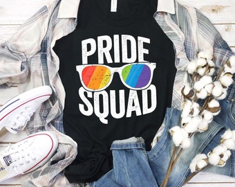 Pride Squad Camisa lgbt amor orgullo camisa orgullo lésbico orgullo lgbt camisa gay orgullo camisa orgullo ropa lgbtq camiseta lgbt orgullo camisa