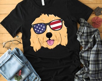 American Goldendoodle Shirt Dog Mom Shirt GoldenDoodle Owner Dog Lover Shirt Life Is Golden Funny Dog Mom Shirt Dog Shirt Doodle TShirt