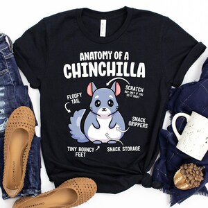 Anatomy Of A Chinchilla T-Shirt / Chinchilla Gift / Chinchilla Anatomy / Chin Gift / Chinchilla Pet Owner / Chinchilla Gift Idea