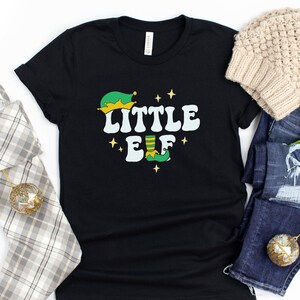 Little Elf Shirt / Elf Family Shirts / Matching Elf Shirts / Retro Christmas / Family Christmas / Brother Christmas / Sister Christmas