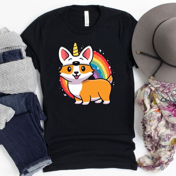 Cute Corgicorn T Shirt | Funny Corgi Lover Shirt Gift Cute Corgicorn T Shirt | Funny Corgi Lover Shirt Gift