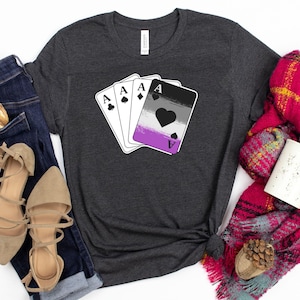 Asexual Aces T-Shirt / Ace Pride Shirt / Asexual Pride / Ace Shirt / Asexual Shirt / Equality Gift / Gay Pride Shirt / Asexual Gift