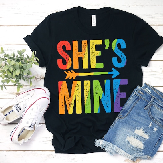 She's Mine Lesbian Pride Shirt Lgbt Bride Wedding Pride She's Mine Lesbian Pride Shirt Lgbt Bride Wedding Pride