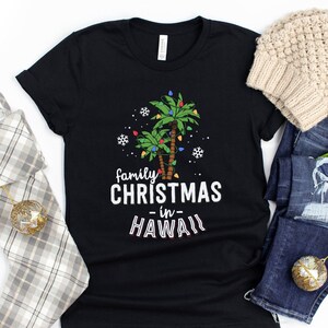 Family Christmas In Hawaii Shirt / Palm Tree Christmas / Hawaiian Vacation / Beach Christmas / Deck The Palms / Island Christmas