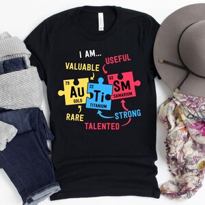 Autism Periodic Elements T-Shirt / World Autism Day / Autism Awareness / Periodic Table / Periodic Elements / Autism Elements / Autism