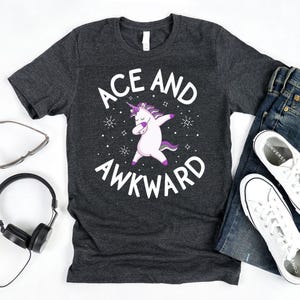 Ace And Awkward T-Shirt / Asexual Shirt / Ace Shirt / Ace Pride Shirt / Asexual Pride / Pride Parade Shirt / Asexual Tee / Pride Week
