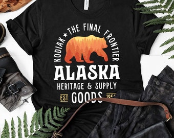 Kodiak Alaska The Final Frontier T-Shirt / Kodiak Alaska / Vacation Shirt / Alaska Gifts / Alaska Souvenir / Alaska Wildlife / Gift For Her