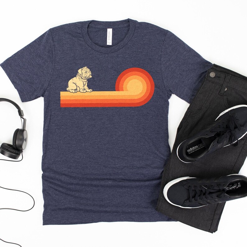 Retro Bulldog T-Shirt / Retro Dog Shirt / Vintage Dog Shirt / English Bulldog / Bulldog Life / Bulldog Tees / Bulldog Lover Gift / Bulldog afbeelding 2