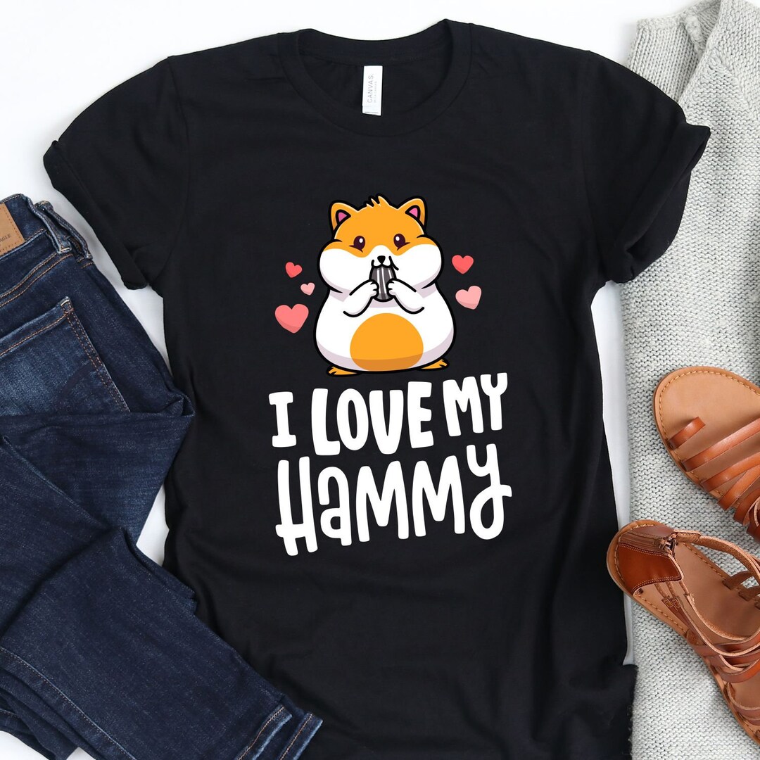 I Love My Hammy Tshirt / Hamster Shirt / I Love My Hammy / Cute Kawaii