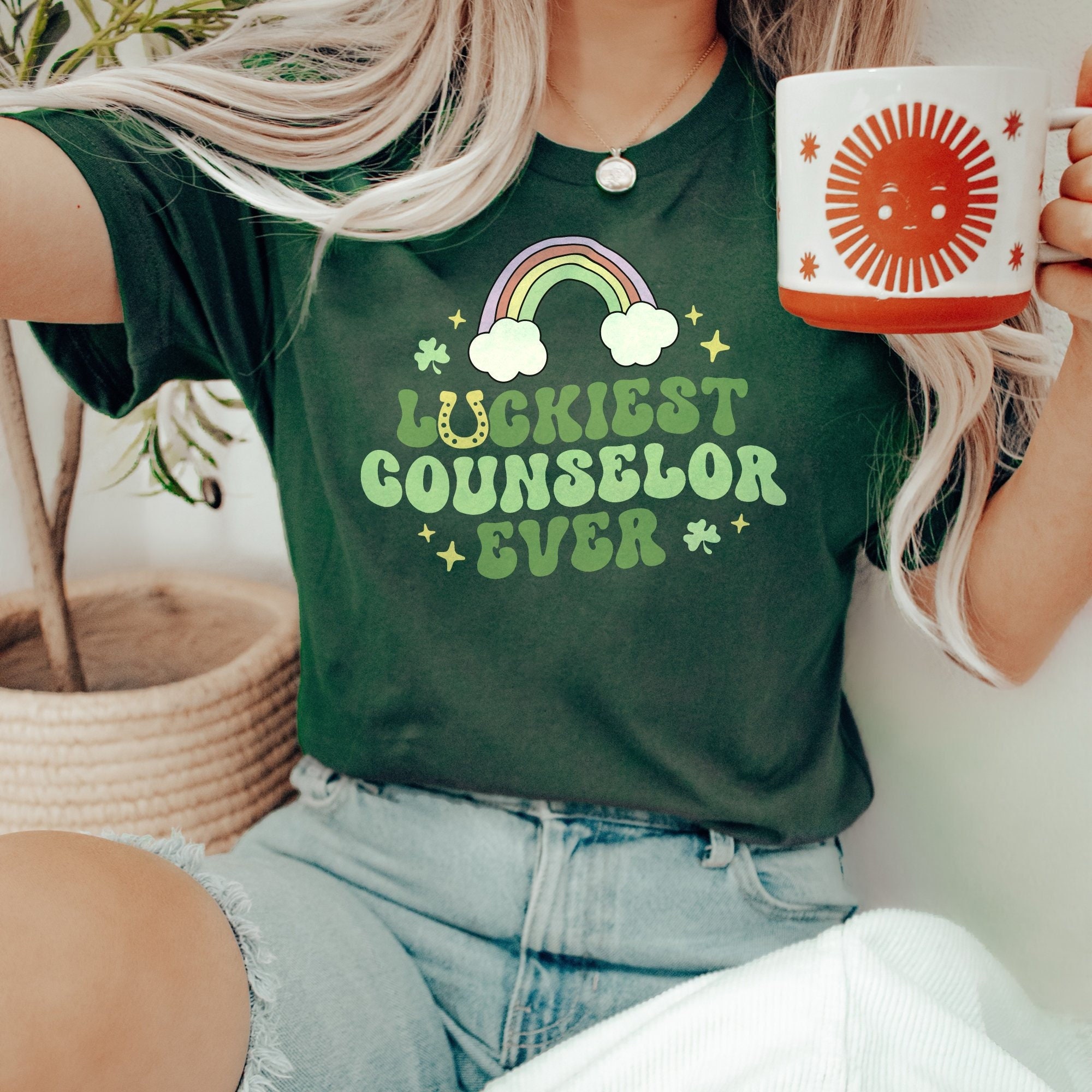 Luckiest Counselor Ever Shamrock St Patrick's Day Gift T-Shirt Luckiest Counselor Ever Shamrock St Patrick's Day Gift T-Shirt