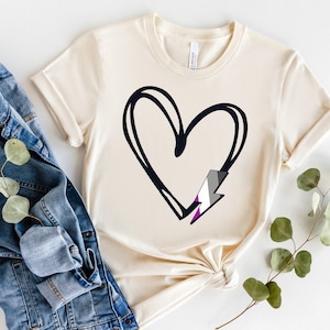Subtle Asexual Pride Shirt / Ace Pride Shirt / Subtle Lgbtq Shirt / Pride Month Shirt / Asexual Flag Shirt / Cute Gender Neutral