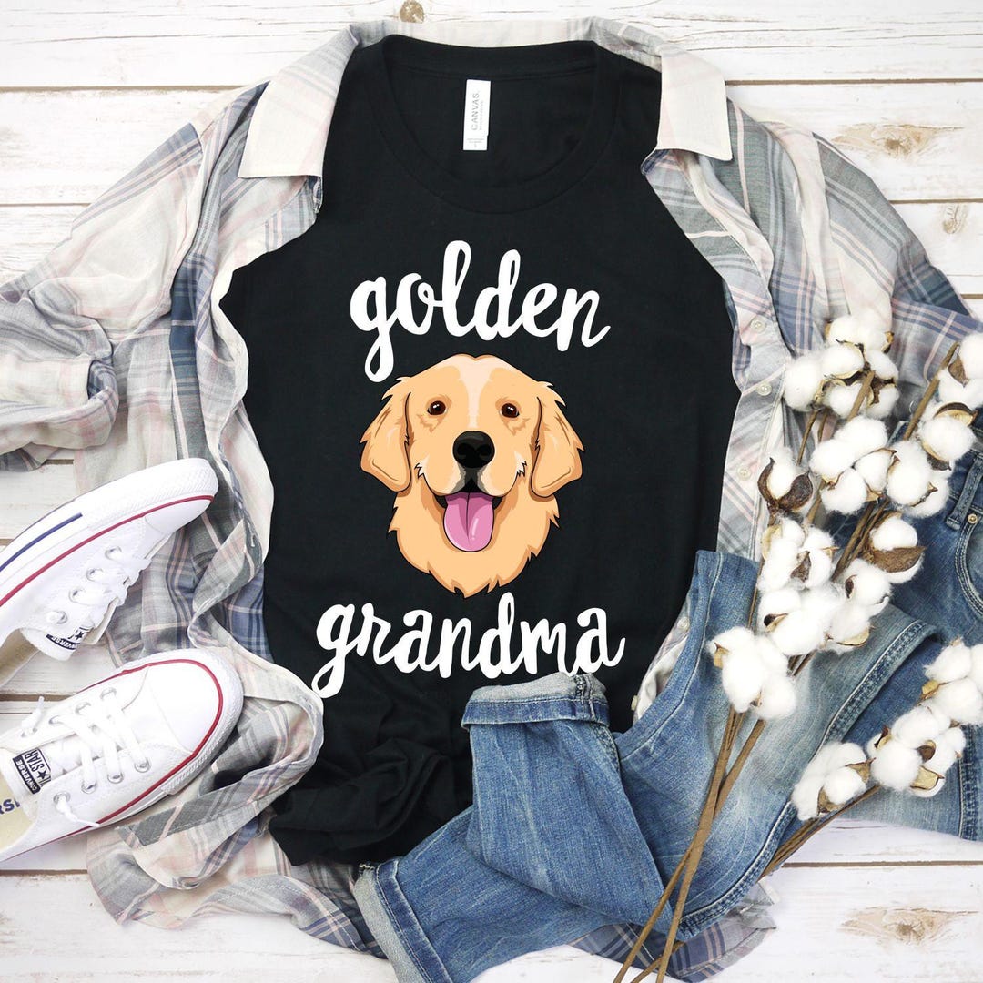 Golden Grandma Shirt Puppy Shirt Golden Mom Golden Dog Shirt Retriever ...