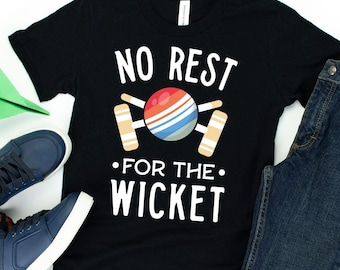 No Rest For The Wicket T-Shirt / Croquet Shirt / No Rest For Wicket / Croquet Fan Gift / Croquet Coach / Croquet Team / Oxford Shirt