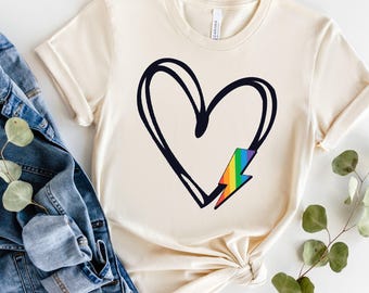 Subtle Gay Pride Shirt / Subtle Pride Shirt / Retro Pride Shirt / Pride Shirt Women / Cute Pride Tshirt / Discreet Pride / Queer Shirt