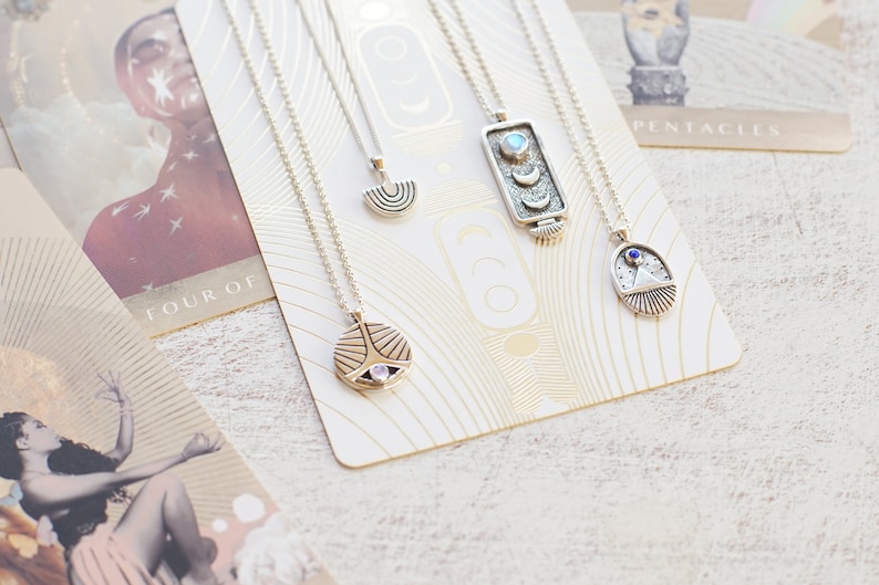 Sterling Silver Layering Necklace Sacred Arc Necklace