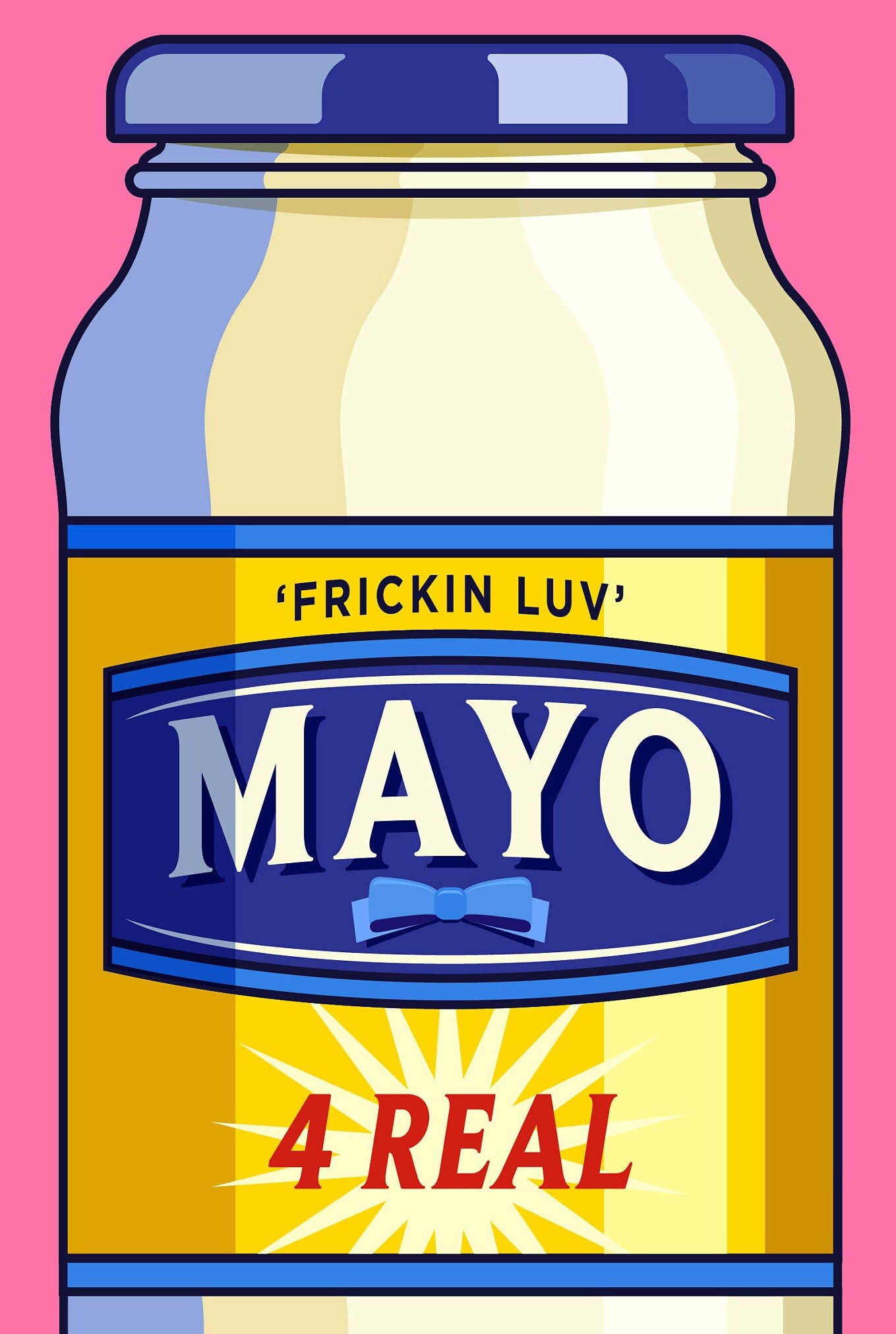 A4/A3 Wall Art Gift Mayonnaise Print Kitchen Wall Art Etsy UK