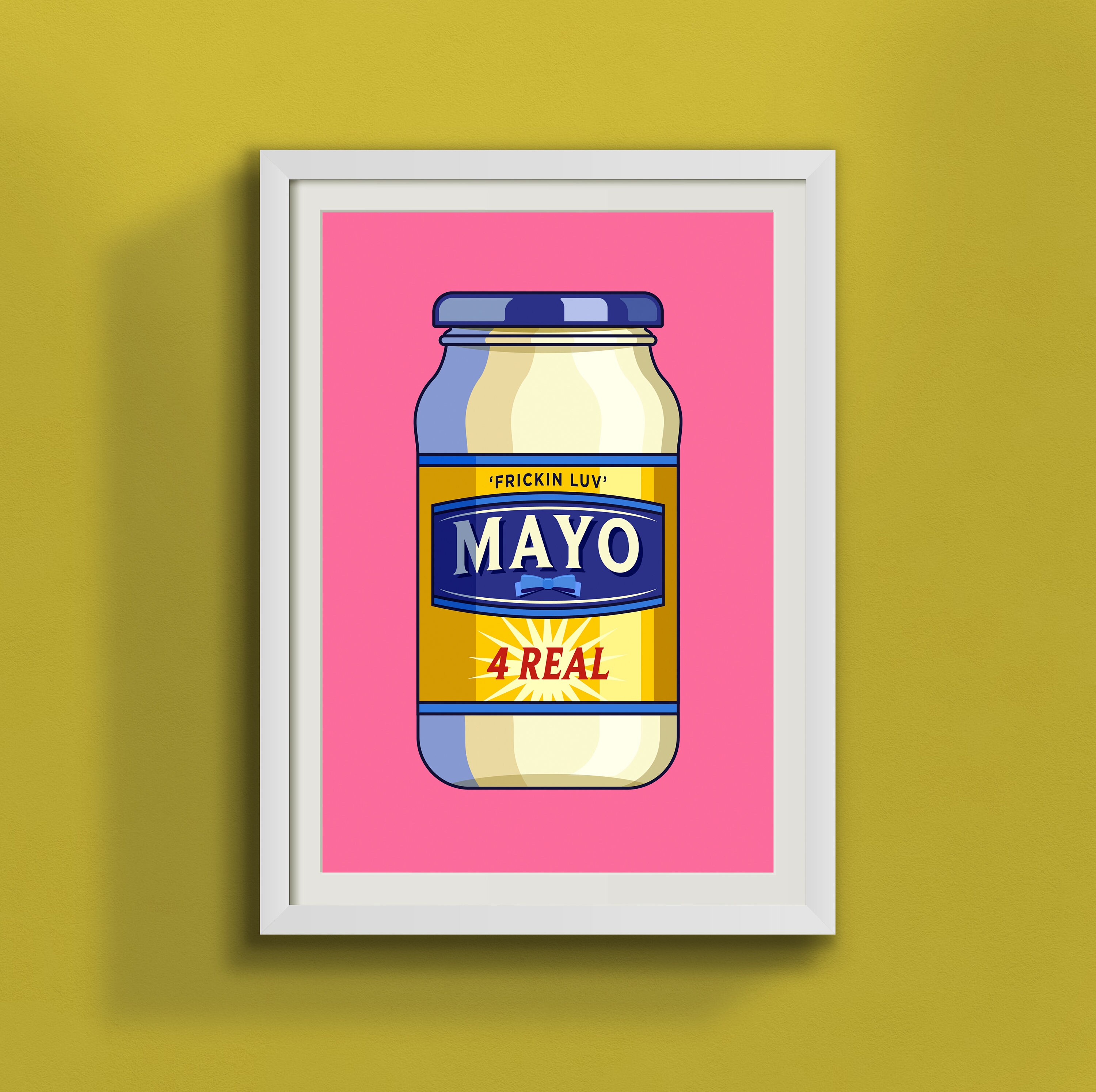 A4/A3 Wall Art Gift Mayonnaise Print Kitchen Wall Art Etsy UK