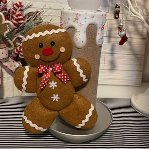 Gingerbread Wreath Attachment, Mini Christmas Gingie Decor, Gingerbread decor, Wreath Embellishments, Home Decor