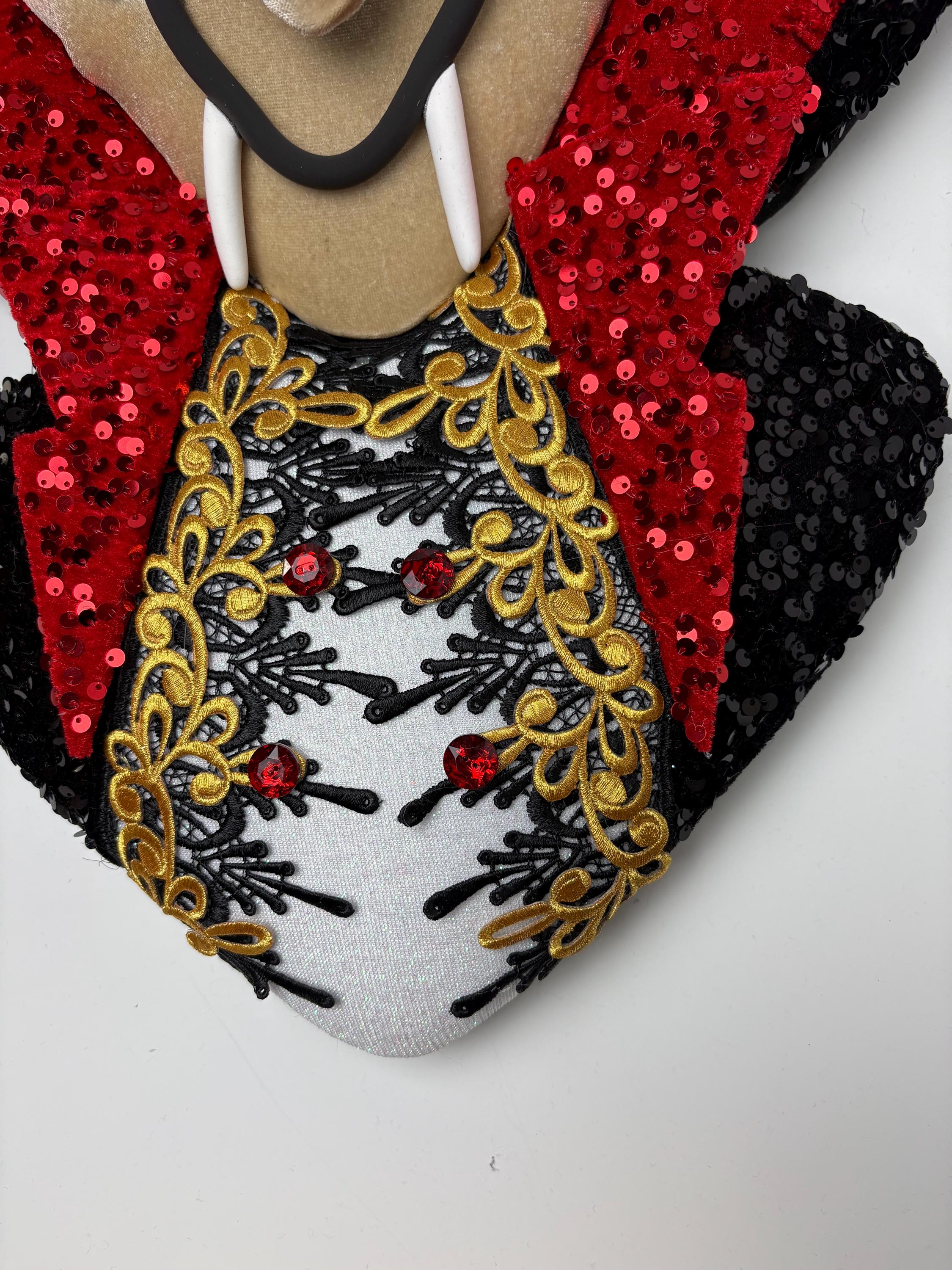 Count Fang Wreath Attachment, Dracula Decor, Halloween Wreath ...