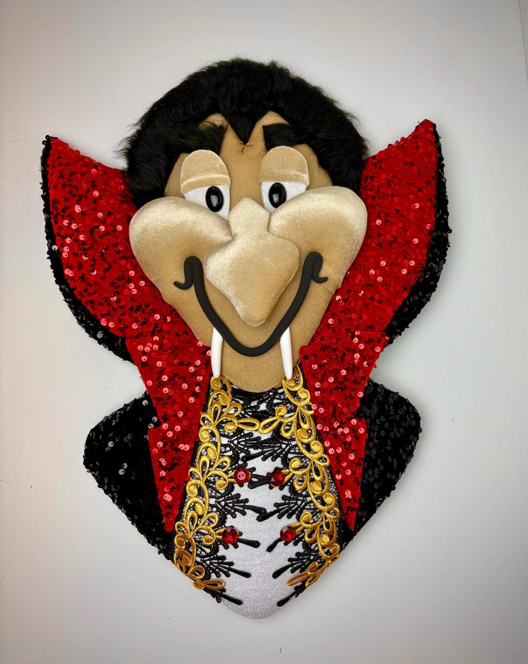 Count Fang Wreath Attachment, Dracula Decor, Halloween Wreath ...