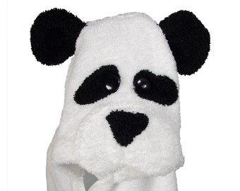 Children's Hooded Towel - Panda Bear Bath Towels for Kids | Unique, Handmade Gifts with Premium Quality and Character Design