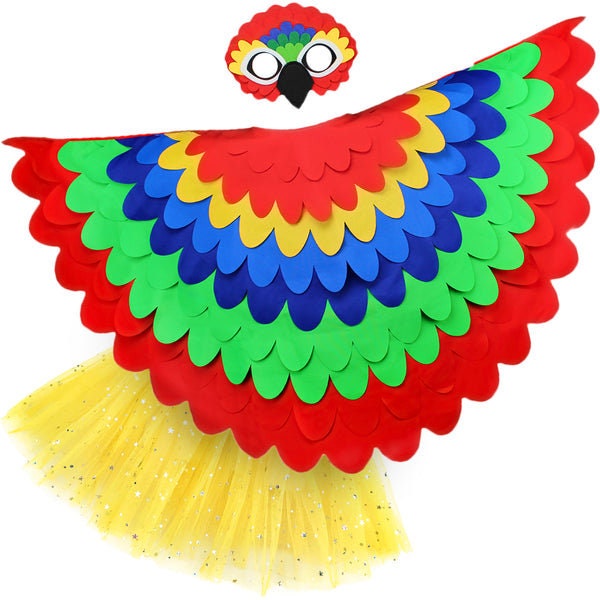 Child/Youth Fleece Parrot Costume, Youth Bird Costume, Youth Parrot Outfit, Kids Parrot Jumpsuit, Kids Bird Costume, Kids Macaw Costume