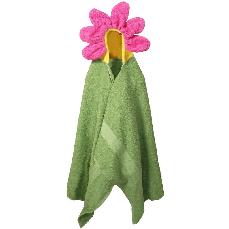 Hooded Towels Childrens Flower Bath Towel for Kids /& Adults