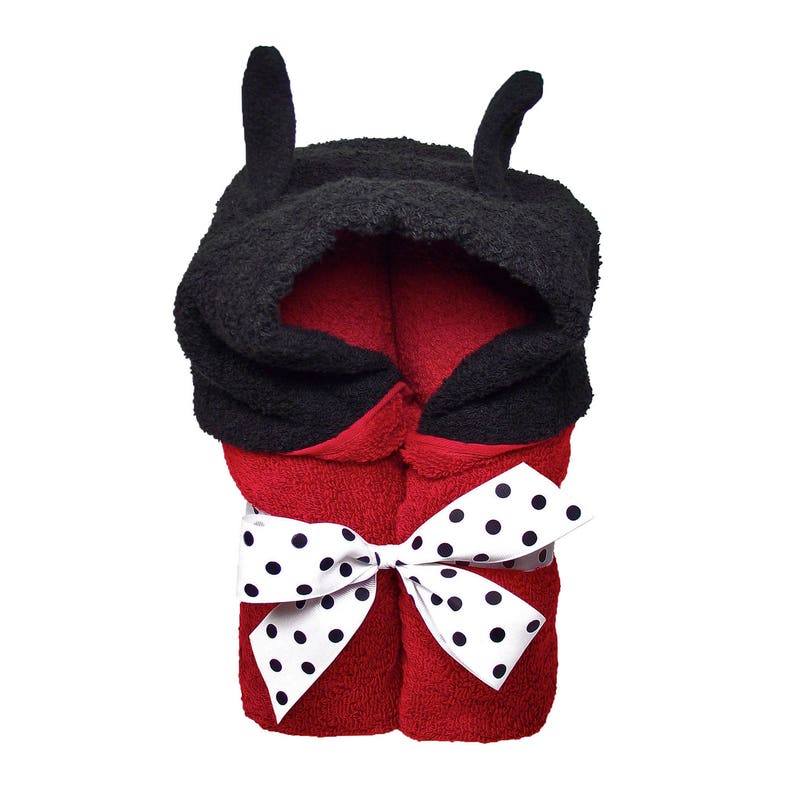 Childrens Ladybug Hooded Towels Bath Towel Lady Bug for Kids /& Adults