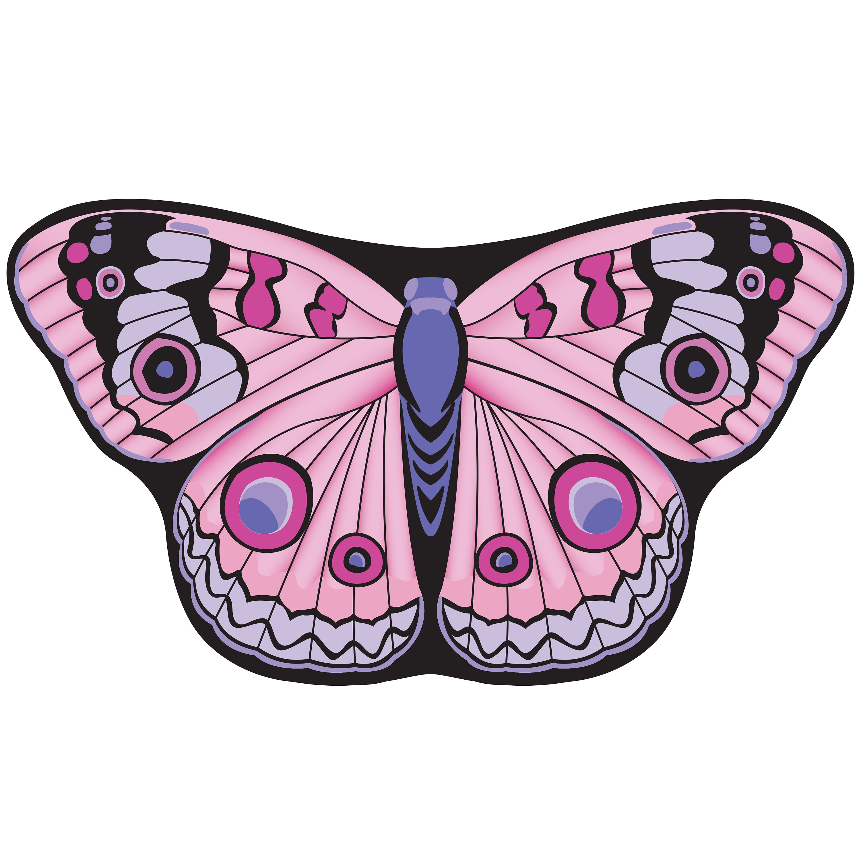 Pink Butterfly Wings Costume for Girls | Monarch-inspired