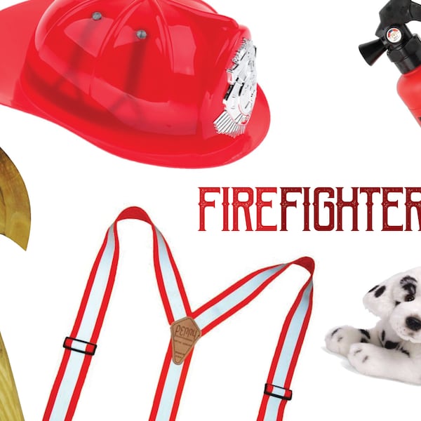 Firefighter Costume Accessories Etsy