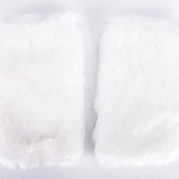 Children and Toddler Faux Fur Leg Warmers White Fur Socks Furry Boots