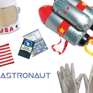 子供用宇宙探検家宇宙飛行士コスチュームボックス（宇宙アクセサリー付き）