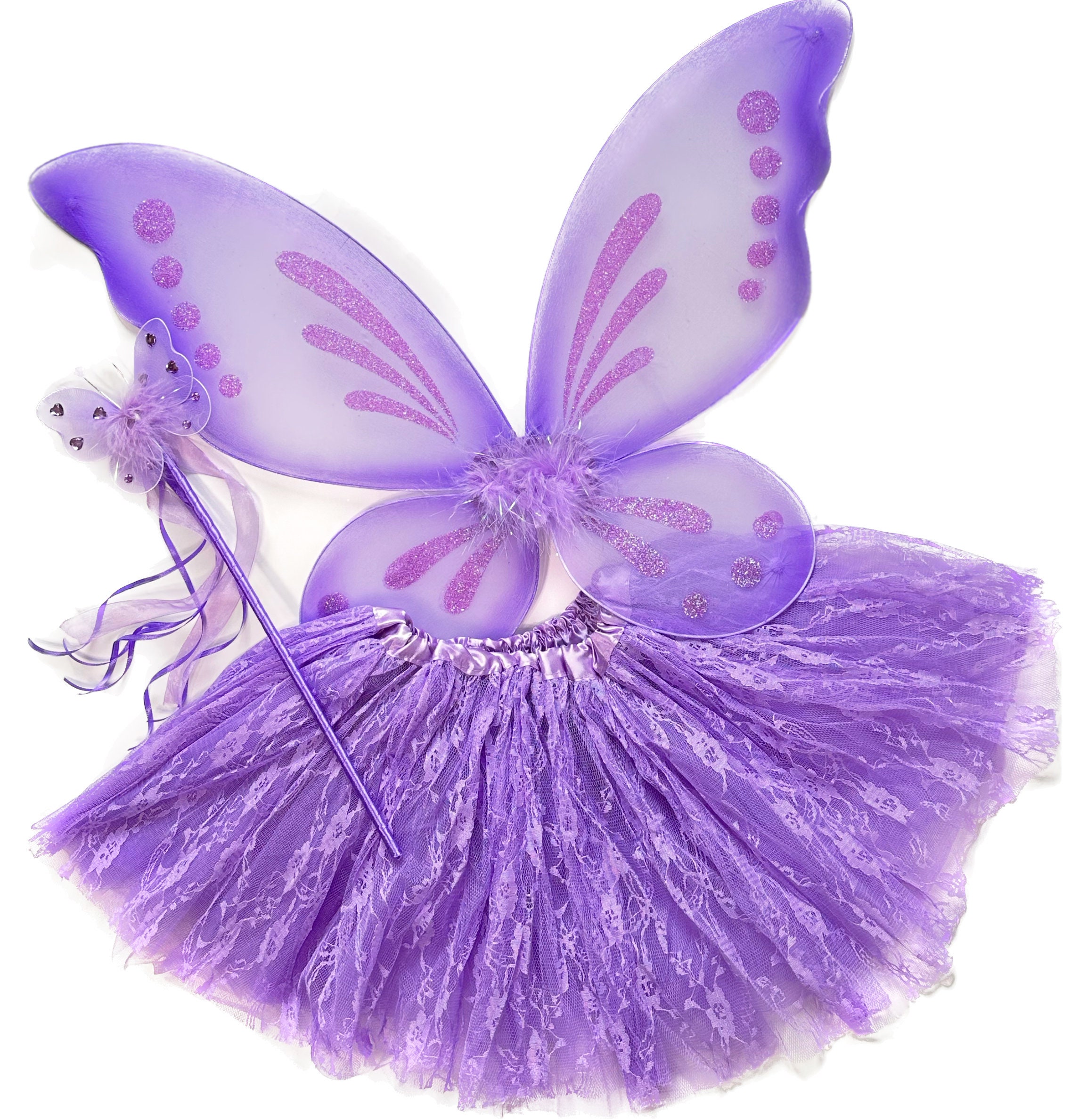 Ali Fatafarfalla Scintillanti Glitter Rosa E Argento Per Costume Bambina – Gymboree Nuovo