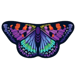 Child and Adult Girls Butterfly Wings Kids Butterfly Cape Girls Dance Costume