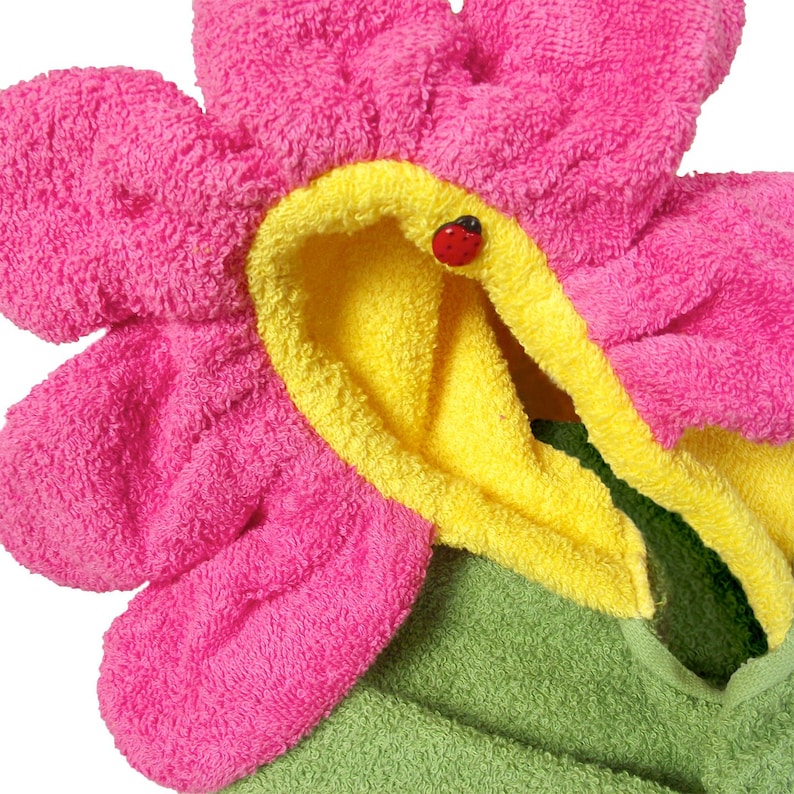 Hooded Towels Childrens Flower Bath Towel for Kids /& Adults