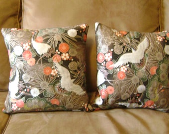 Brown Asian Design Pillow Covers