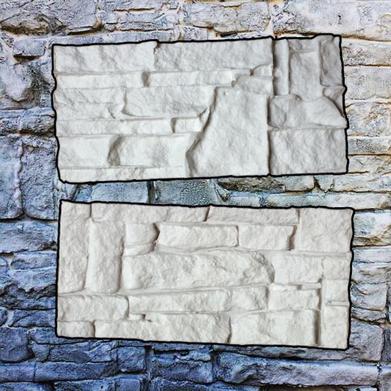 2pcs Set Silicone Stamps Vertical Stamped Concrete Etsy