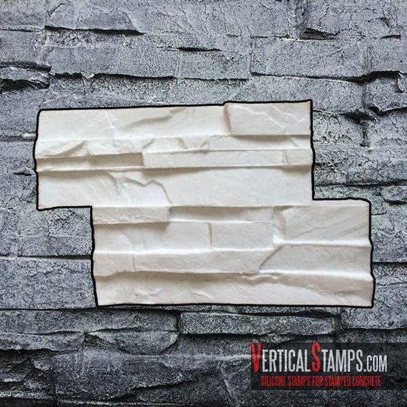 Silicone Stamp Vertical Stamped Concrete Decorative Veener Etsy