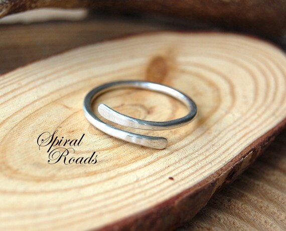 Dainty Silver Ring/ Adjustable Rings for Women/ Minimalist - Etsy