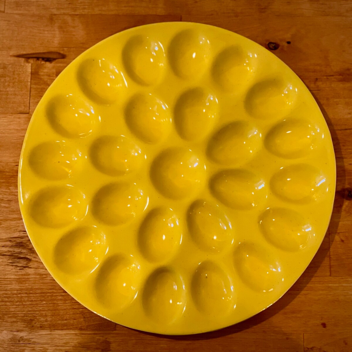 Pottery Deviled Egg Platter - Etsy (Yellow)