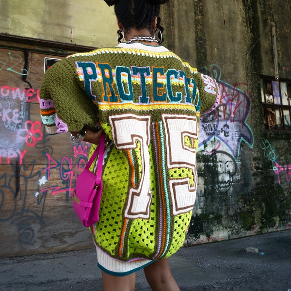 Crochet Football Jersey Dress