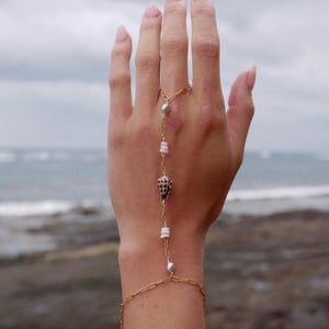 Cadena de mano de cono hebreo: joyería hawaiana hecha a mano resistente al deslustre